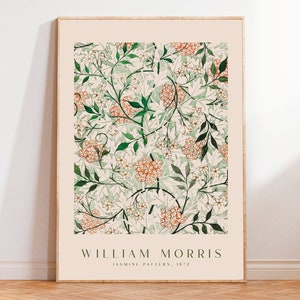 William Morris Print, Morris Exhibition Poster, William Morris Flower Pattern, Vintage Print, William Morris Décor, Wall Prints, Wall Art image 7