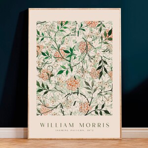 William Morris Print, Morris Exhibition Poster, William Morris Flower Pattern, Vintage Print, William Morris Décor, Wall Prints, Wall Art image 4