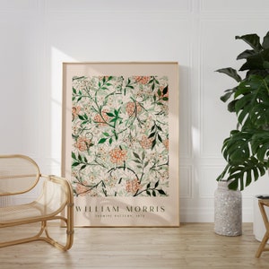 William Morris Print, Morris Exhibition Poster, William Morris Flower Pattern, Vintage Print, William Morris Décor, Wall Prints, Wall Art image 5