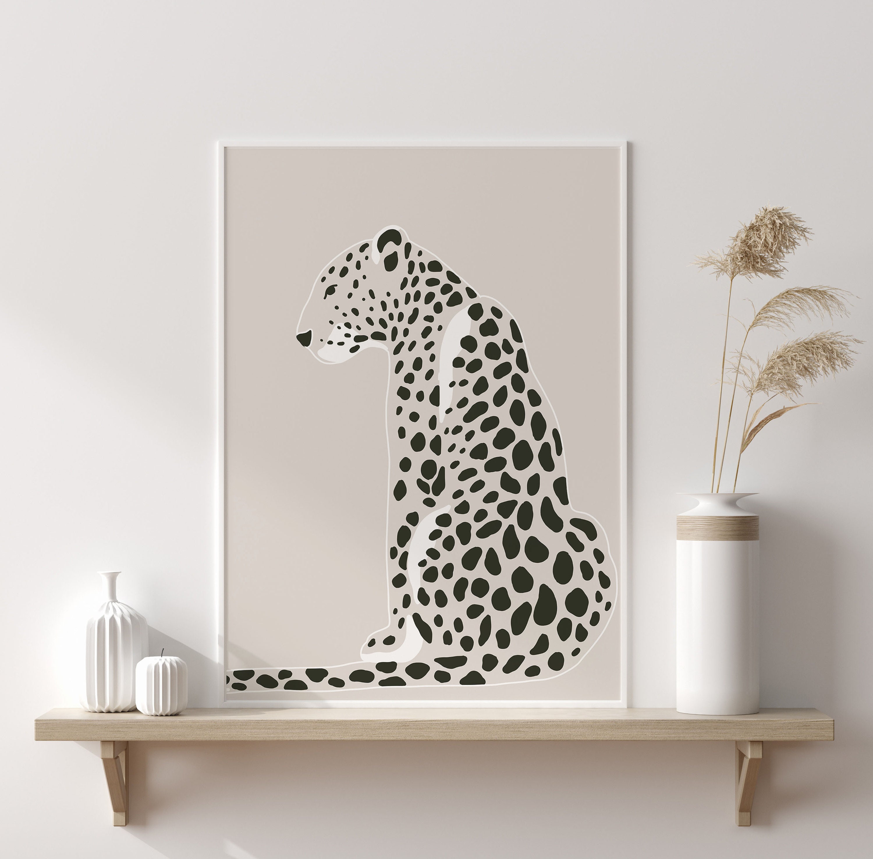 Leopard Art Print, Boho Prints, Jungle Poster, Leopard Wall Art, Minimal  Decor, Boho Home Decor, Wall Print, Gallery Wall,Jungle Nursery Art - Etsy  日本