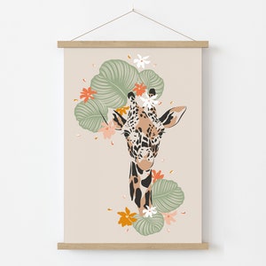 Giraffe Wall Art, Boho Decor, Jungle Theme, Tropical Giraffe Print, Boho Wall Prints, Jungle, Boho Nursery, Gallery Wall, Decor, Wall Print