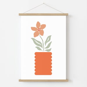 Colorful Flower Print, Floral Print, Flower Wall Decor, Floral Print, Retro Prints, Flower Poster, Retro Decor, Home Decor, Wall Prints,Boho