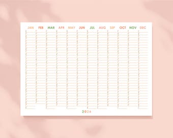 2026 Year Planner, Wall Planner, Large Colourful Planner, Year Wall Calendar, 2026 Colourful Wall Calendar, A0 A1 A2 A3, Christmas 2026 Gift