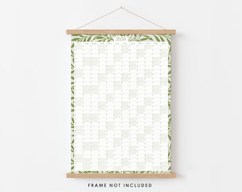 William Morris 2026 Year Planner, Wall Calendar, 2026 Calendar, William Morris Print, A0/A1/A2/A3, Large Planner, Decor, William Morris Gift