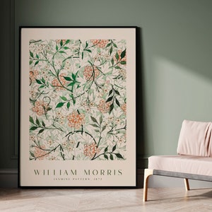 William Morris Print, Morris Exhibition Poster, William Morris Flower Pattern, Vintage Print, William Morris Décor, Wall Prints, Wall Art image 6