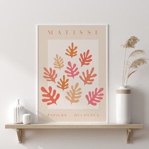 Henri Matisse Exhibition Poster, Henri Matisse Print, Matisse Cut Out Poster, Papier Decoupes, Matisse Décor, Wall Prints, Modern Wall Art
