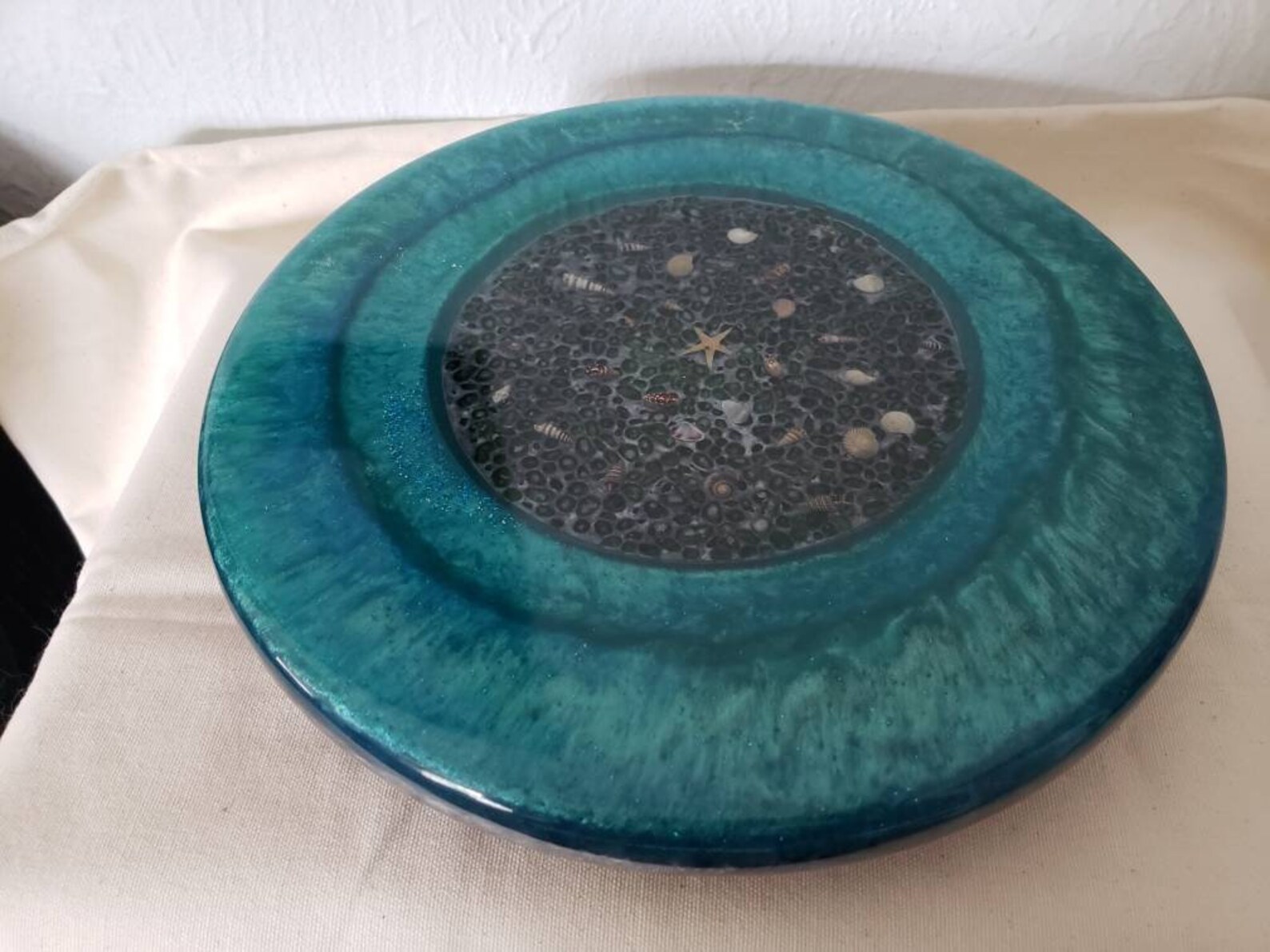 Wood and Resin Lazy Susan Etsy