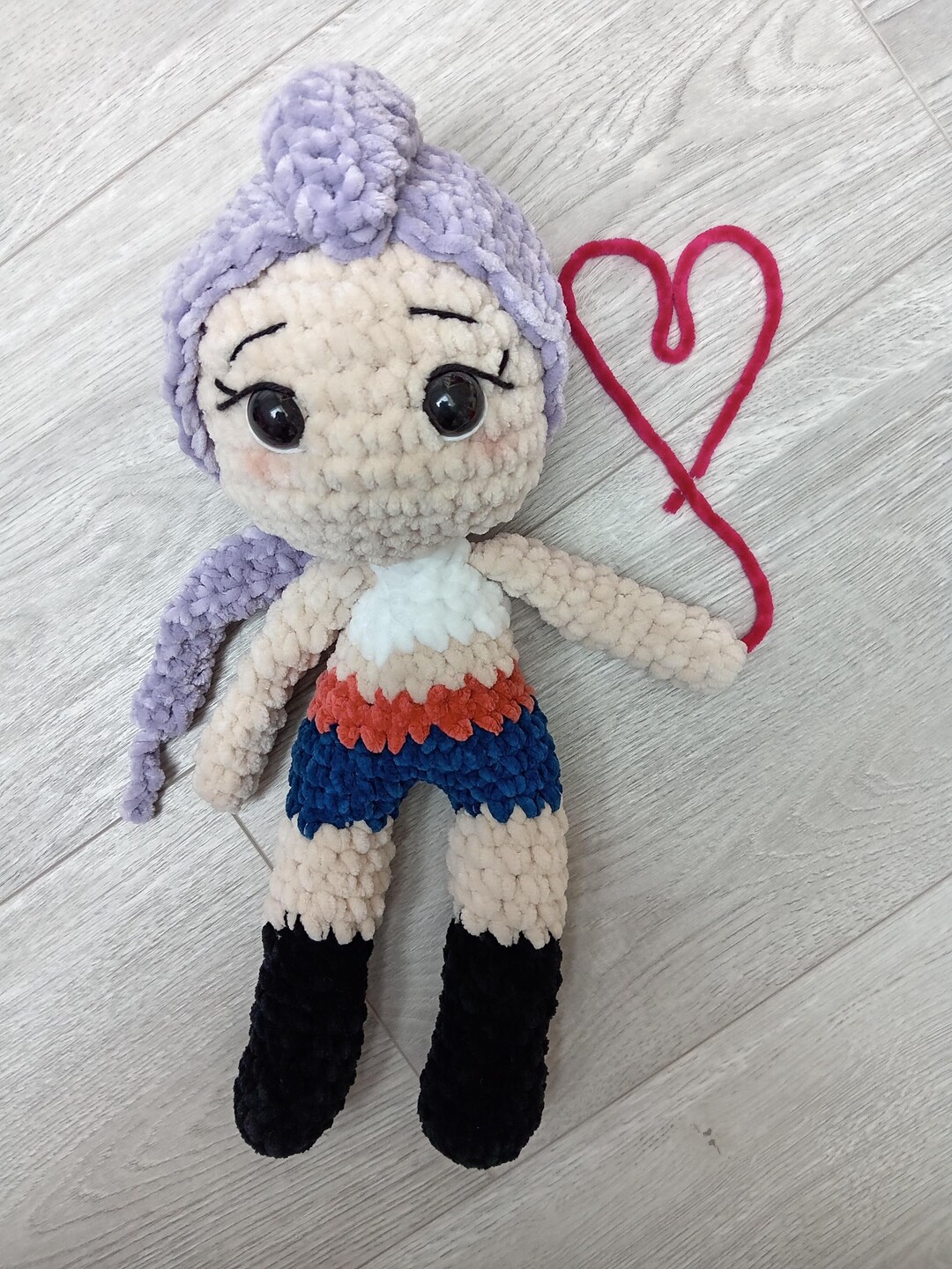 Poupée Rumi RUMI Kpop Demon Hunter Poupée Finie En Laine Chenille Oeko Tex 36cm - Etsy