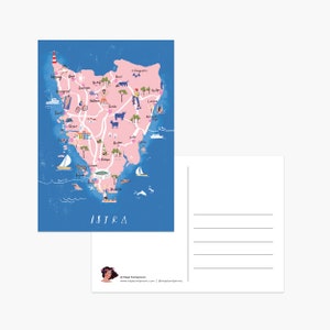 Istrien Karte Postkarte, Kroatien Postkarte,