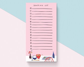 Bloc de notas con lista de compras, bloc de notas para tareas pendientes, bloc de notas de oficina, lista de compras, planificador de escritorio, bloc de notas de papelería, bloc de notas peculiar