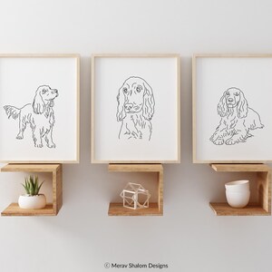 Set di illustrazioni di Cocker Spaniel - DOWNLOAD IMMEDIATO