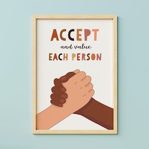 Kindness matters print, Positive Classroom Art, Education print, Playroom Decor, Kids Poster, homeschool prints - INSTANT DOWNLOAD