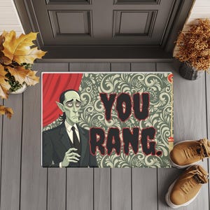 Fun Polyester Doormat, Funny Novelty Welcome Mat, Unique Entrance Rug, Quirky Front Door Decor, Kooky Housewarming Gift
