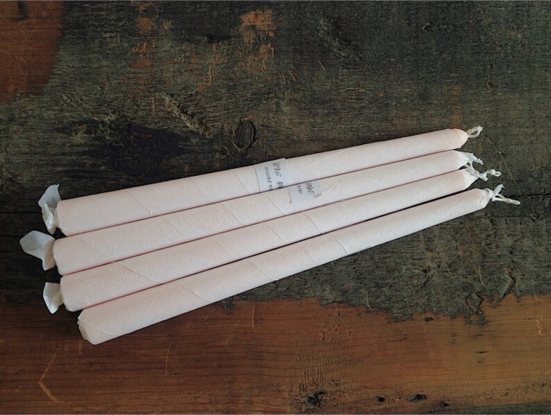 Taper Candle Soft Blush Pink Taper Candle Pink Soy Wax Etsy