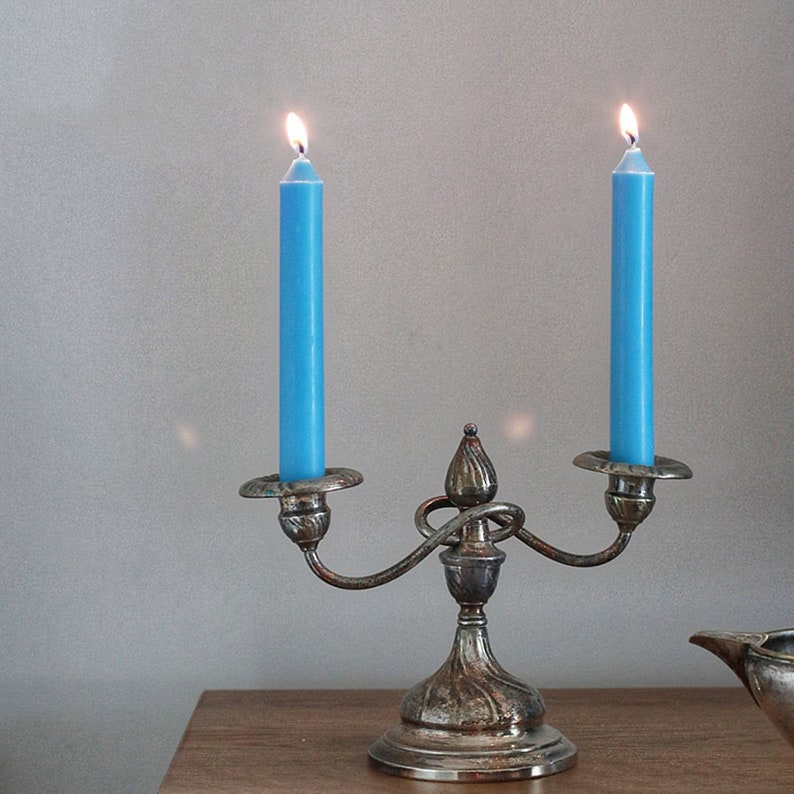 Bulk Taper Candles 4 Turquoise Blue Soy Wax Candle for Etsy