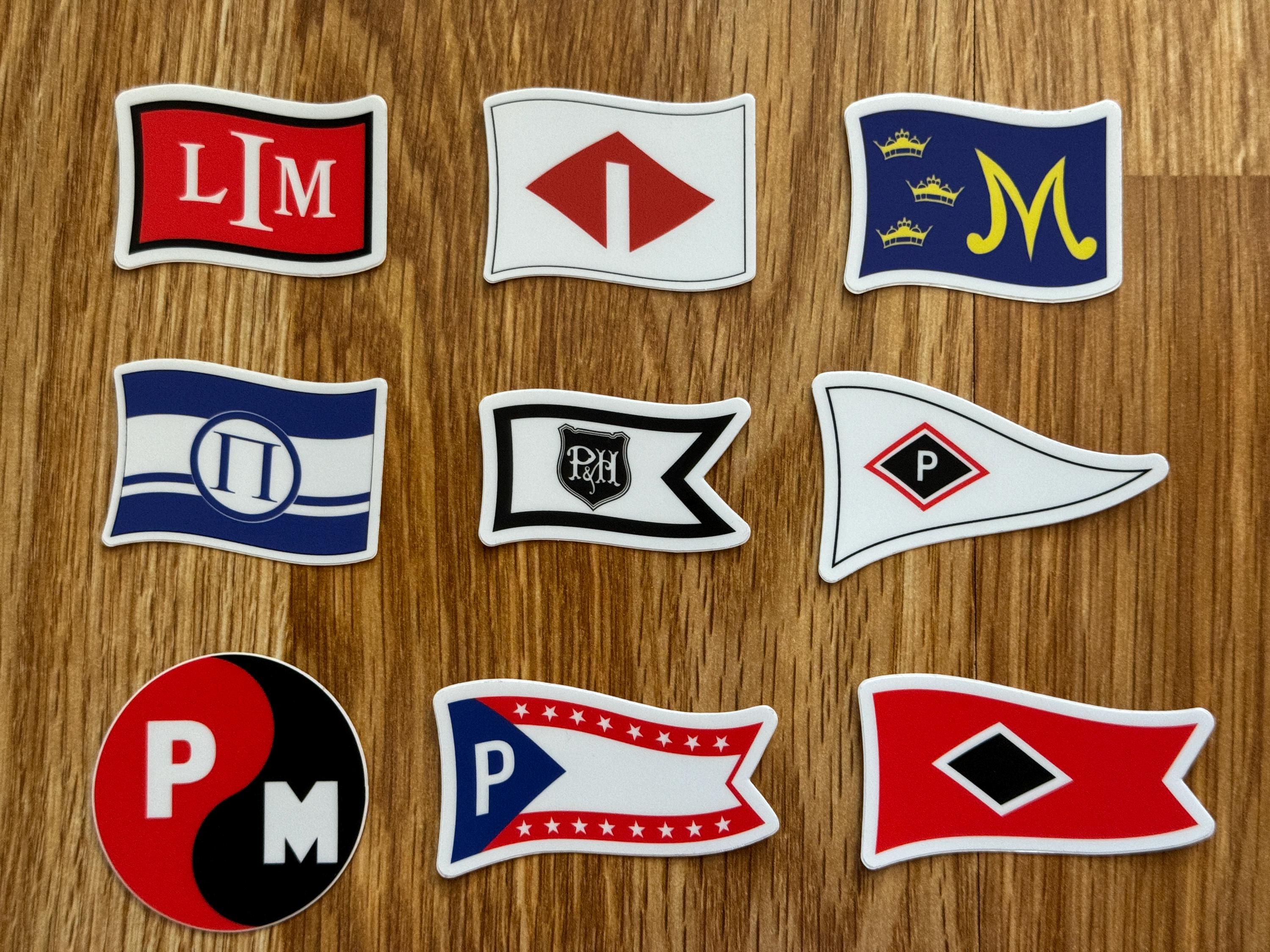 Great Lakes Ship House Flag Stickers - Boatnerd Stickers - Etsy