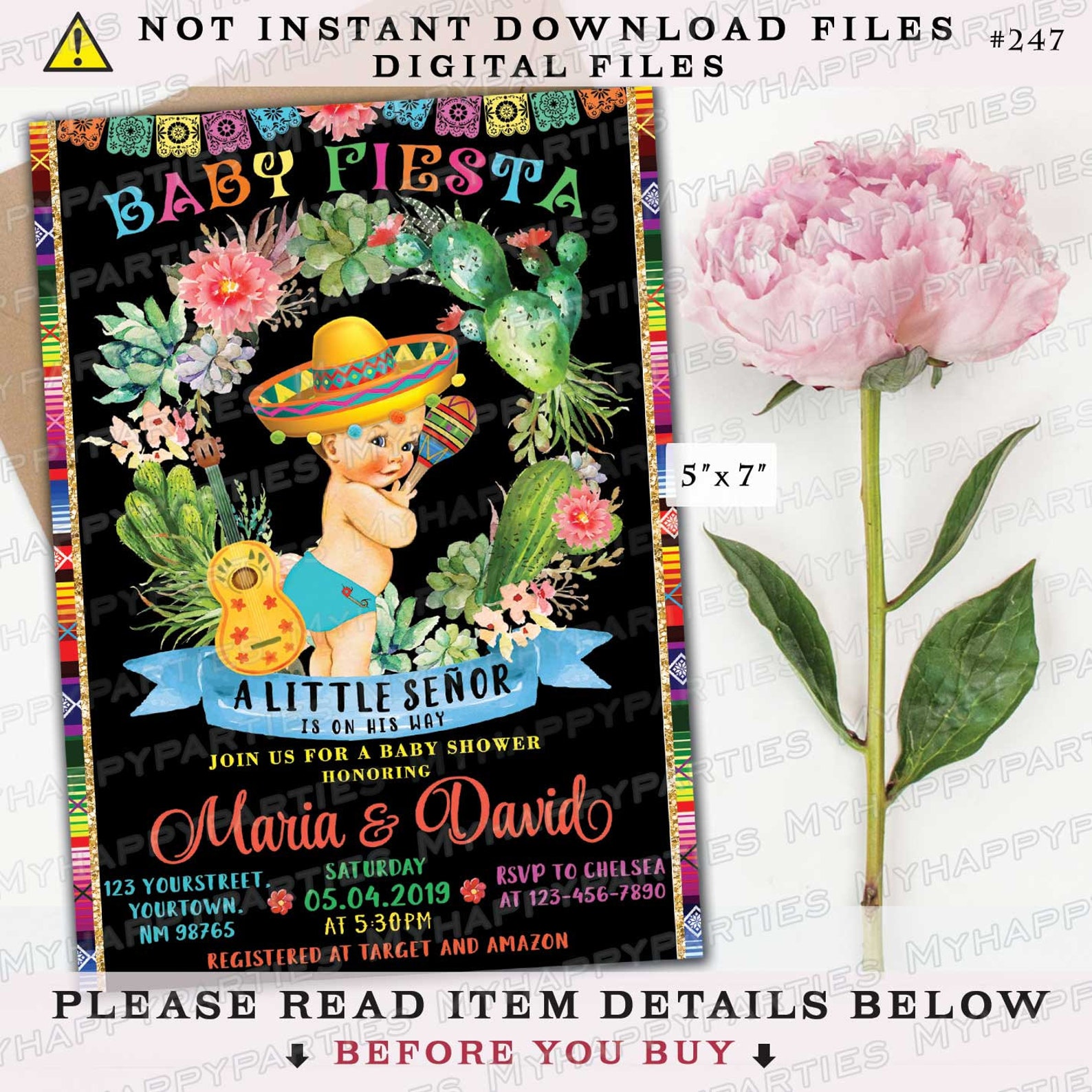 Fiesta Cactus Baby Shower Desert Boy Mexican Blanket - Etsy