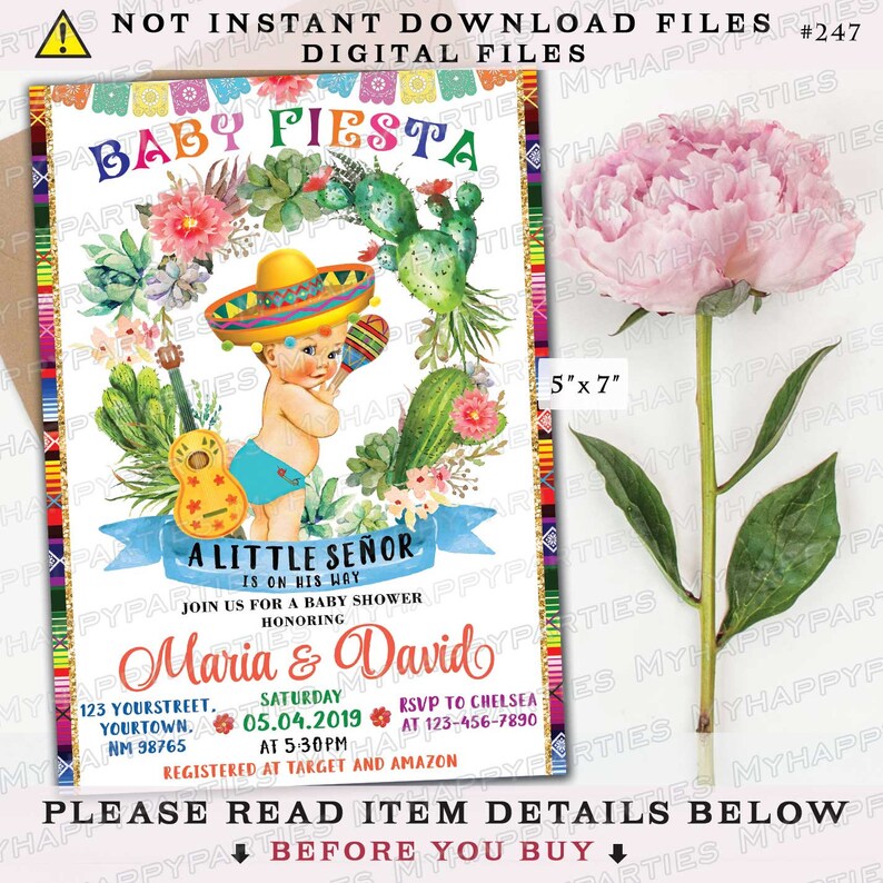 Fiesta Cactus Baby Shower Desert Boy Mexican Blanket - Etsy