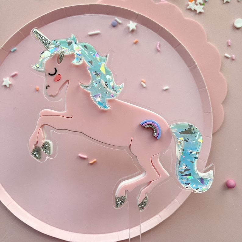 Unicorn Cake Topper, Magical Party, Unicorn Party Decor image 3