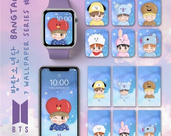 BTS BT21 Cooky Abstract Wallpapers Cute BT21 Wallpaper for iPhone