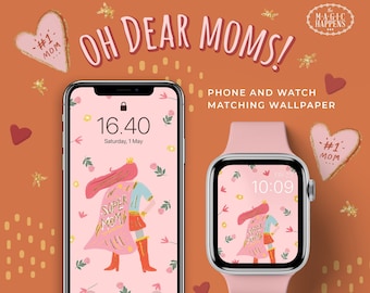 Mother's Day Apple Watch Face, Apple Watch Wallpaper Moms Day, Mother's Day iPhone Wallpaper, Mother's Day Gift, Mothers Day Present