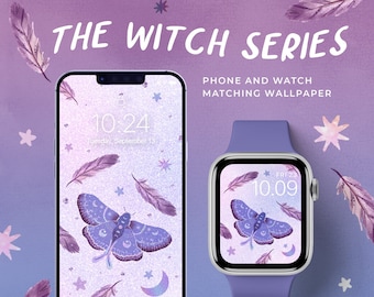 Halloween Witch Apple Watch Wallpaper, Boho Witch iPhone Wallpaper, The Witch Apple Watch Face, Witchcraft October Phone Background