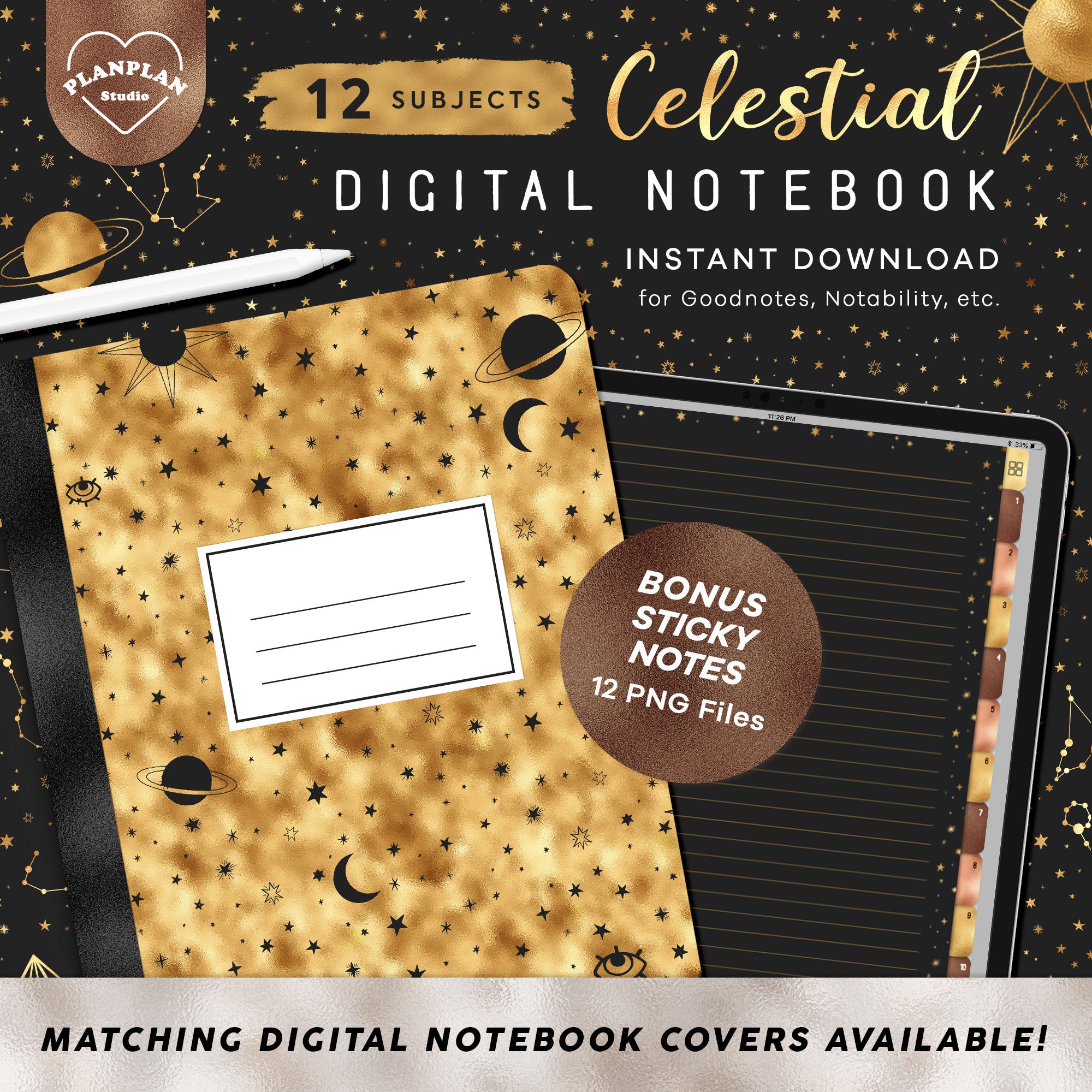 Celestial Digital Planner Stickers All in One Goodnotes - Etsy