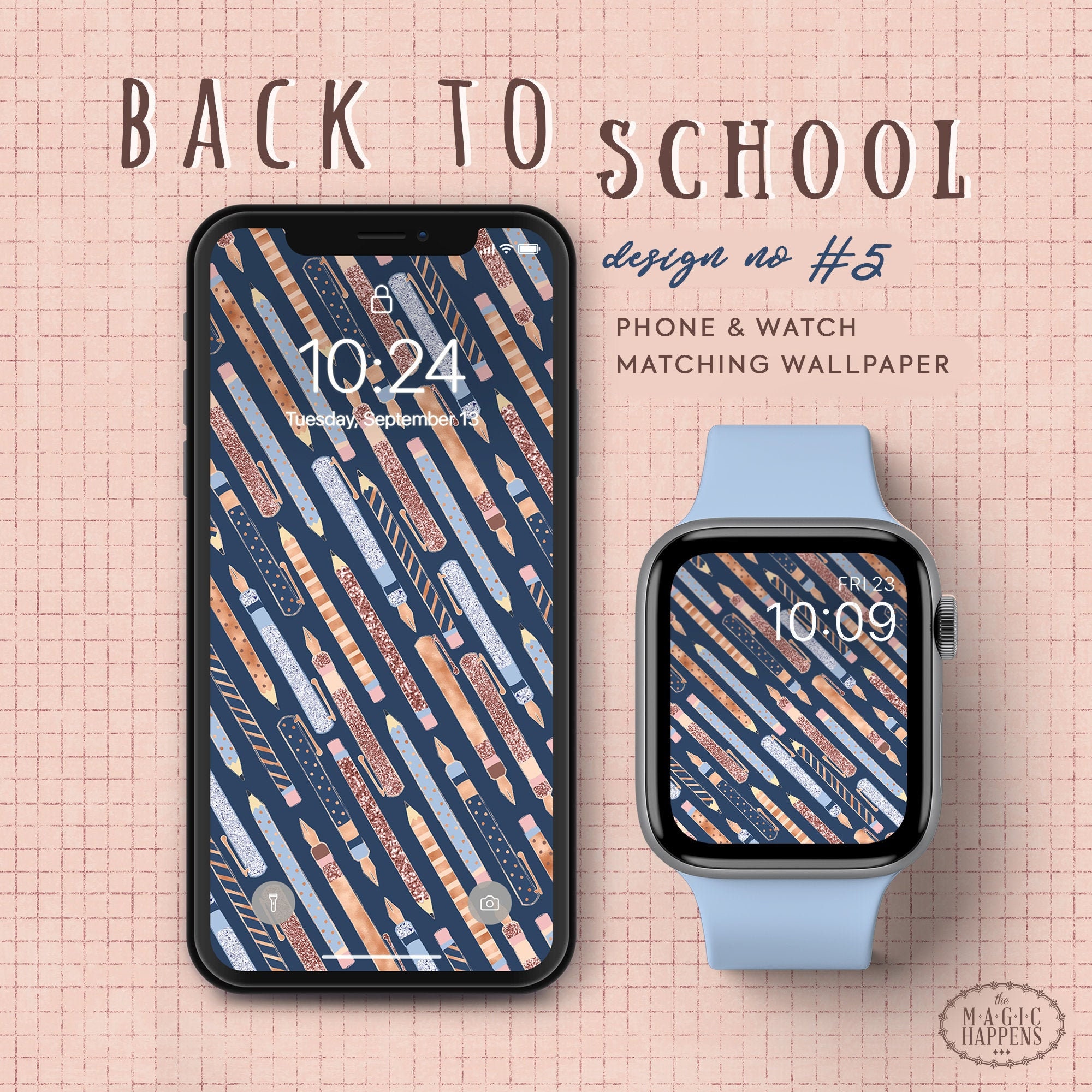 Apple Watch Face Back to School 5 School Watch Face Wallpaper. Study iPhone Wallpaper Student Watch Face Design Back to School Wallpaper Etsy