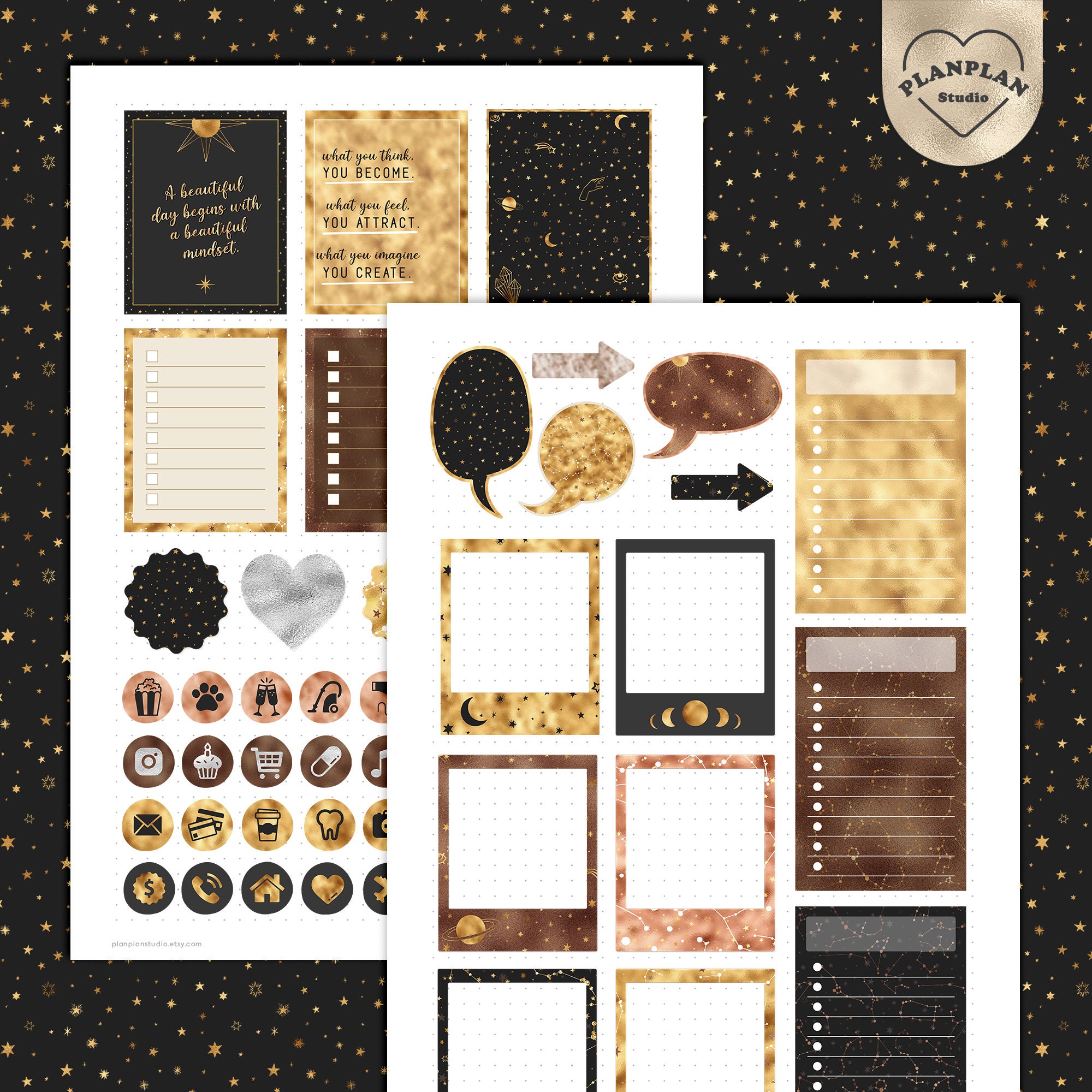 Celestial Digital Planner Stickers All in One Goodnotes - Etsy