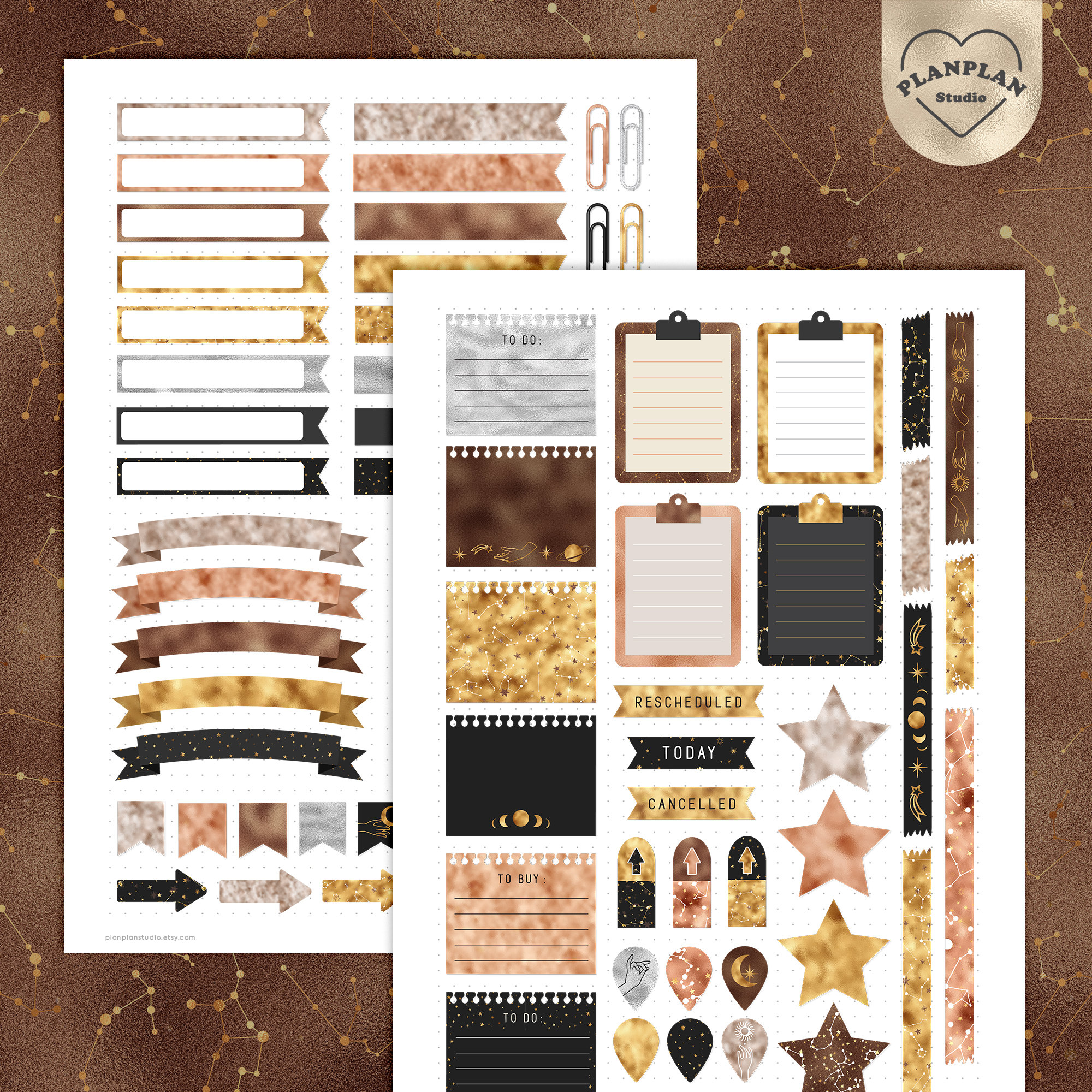Celestial Digital Planner Stickers All in One Goodnotes - Etsy