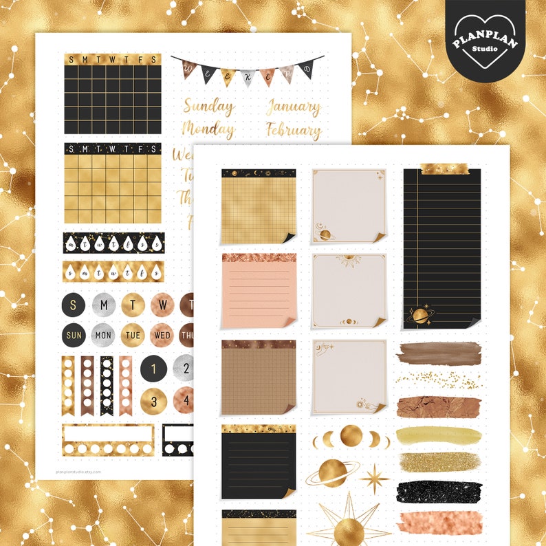 Celestial Digital Planner Stickers All in One Goodnotes - Etsy