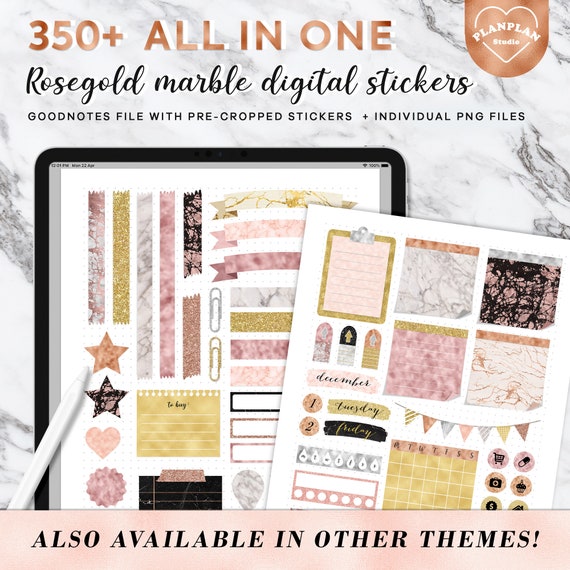 Motivational Quote Sheet Planner Stickers (6 Sheets, 270+ Stickers)