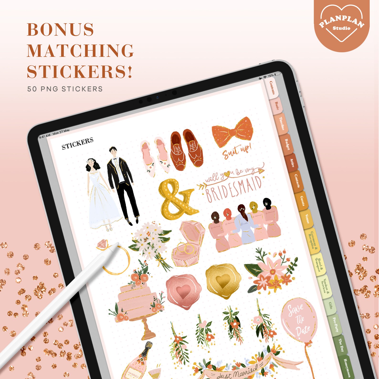 Digital Wedding Planner Wedding Goodnotes Planner Wedding Etsy