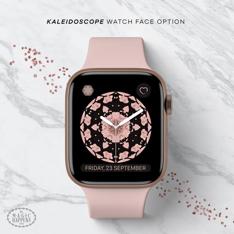 Apple Watch Wallpaper in Rosegold Marble Iphone Wallpaper Etsy