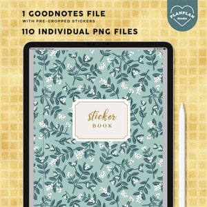 Christmas Digital Stickers for Goodnotes, Winter Floral Planner ...