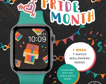 Pride Month Apple Watch Face, Gay Pride Apple Watch Wallpaper