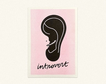 Stampa risograph A5 - Introvert