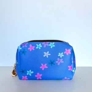 Purple Flower Cosmetic Bag