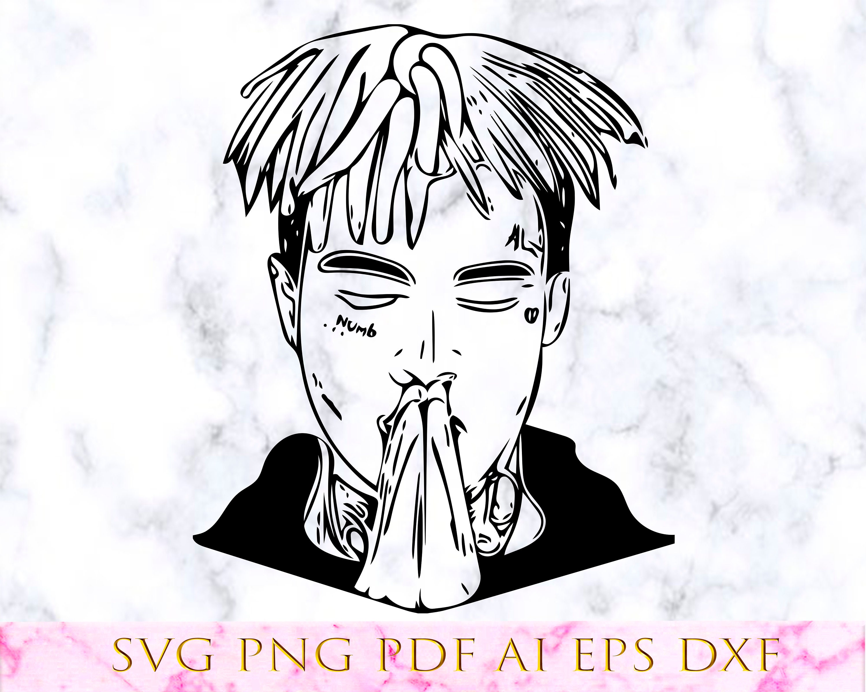 1 Xxxtentacion Xxtentacion Vector Cut Files Cricut