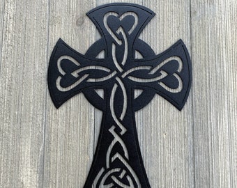 Celtic Cross Metal Sign Cutout - Powder Coated Metal Celtic Cross Sign - A Unique and Stylish Addition to Any Home or Event