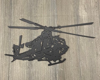 Sky Defender - Cool Military Helicopter Metal Sign