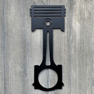 Piston Metal Sign Cutout - Engine Piston Design