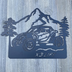 Can-Am X3 Adventure: Metal Sign - X3 Life Metal Sign Cutout