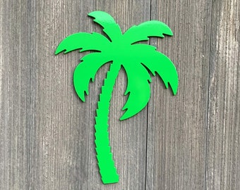 Palm Tree Metal Sign Cutout - Tropical Palm Tree Silhouette Metal Sign - Perfect for Any Home Decor