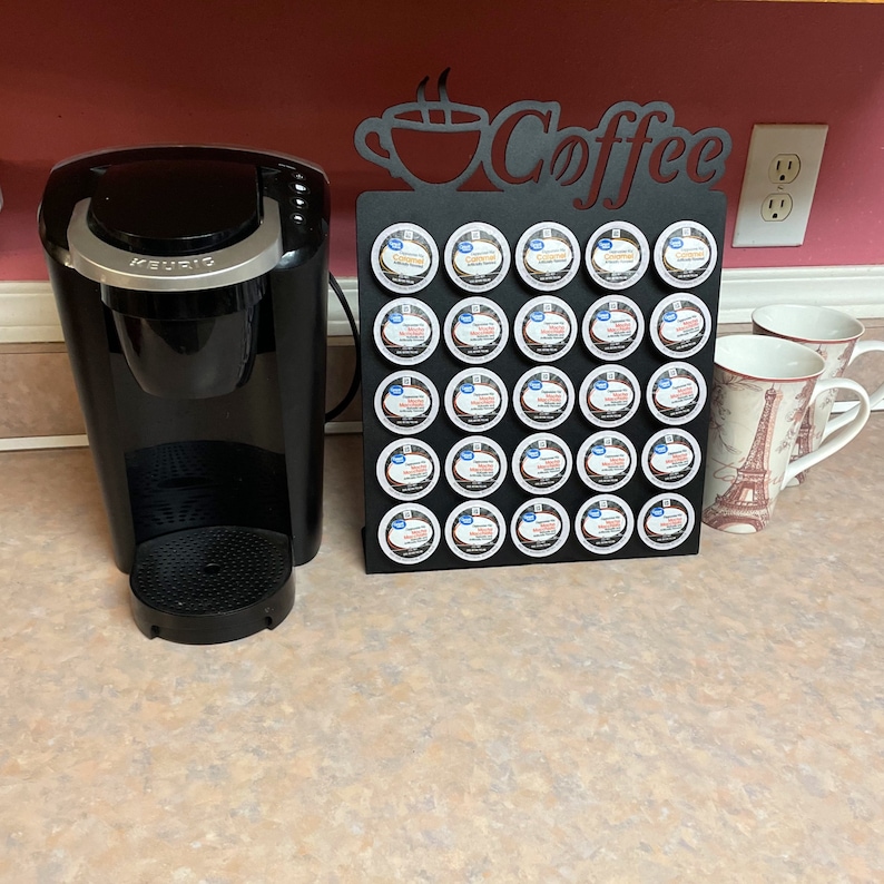Metal K Cup Holder Coffee Cup Organizer Powder Coated Etsy