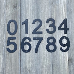 Modern House Numbers - Apartment Numbers - Address Sign Metal Sign Cutout -  House Renovation - Easy Home Changes - Outside Decor -