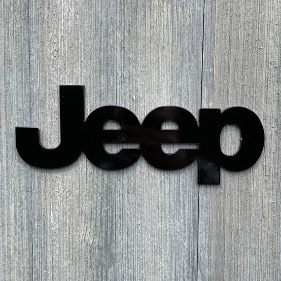 Jeep Logo Metal Sign Cutout Etsy