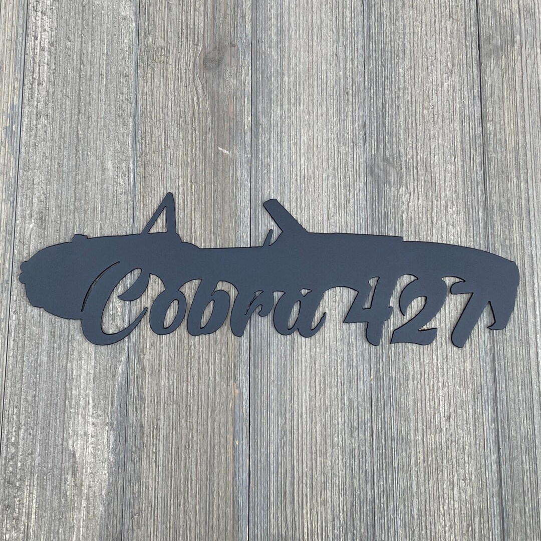 Cobra 427 Mustang Metal Sign Cutout - Etsy