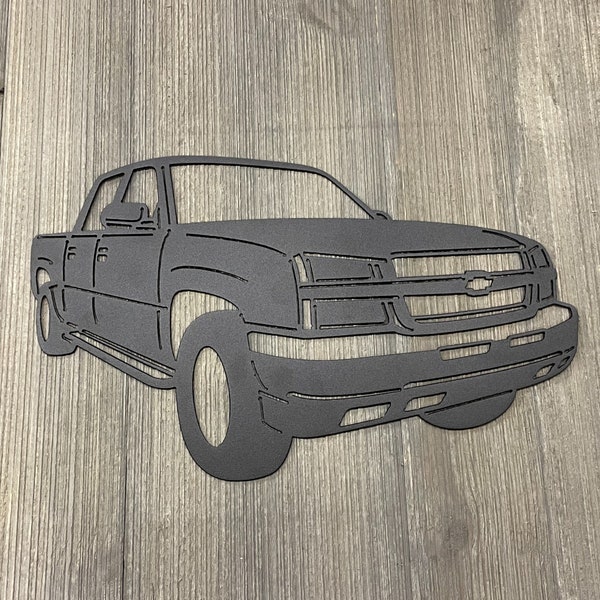 Cateye Silverado - 2003-2007 - 2nd Generation Metal Sign Cutout