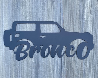 6th Gen 2-Door Bronco Expedition: Metal Sign Cutout (2021-Present)